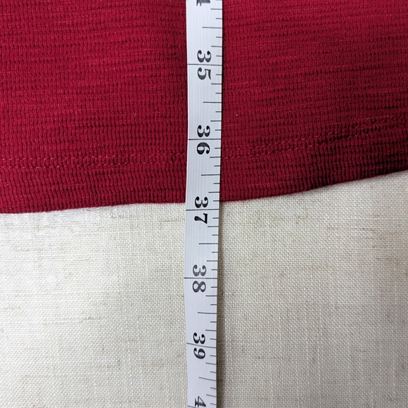 GAP True Red A-Line Shift Dress | Silver Zipper Pockets | Medium - Picture 9 of 10